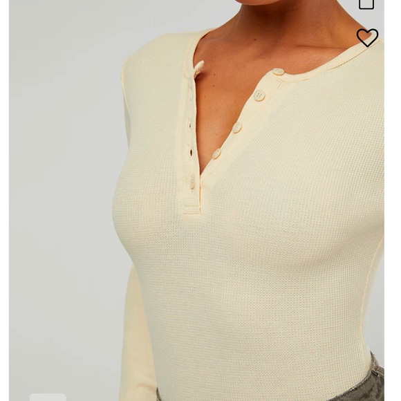 Henley Bodysuit – WeWoreWhat, Size:M - Picture 2 of 6